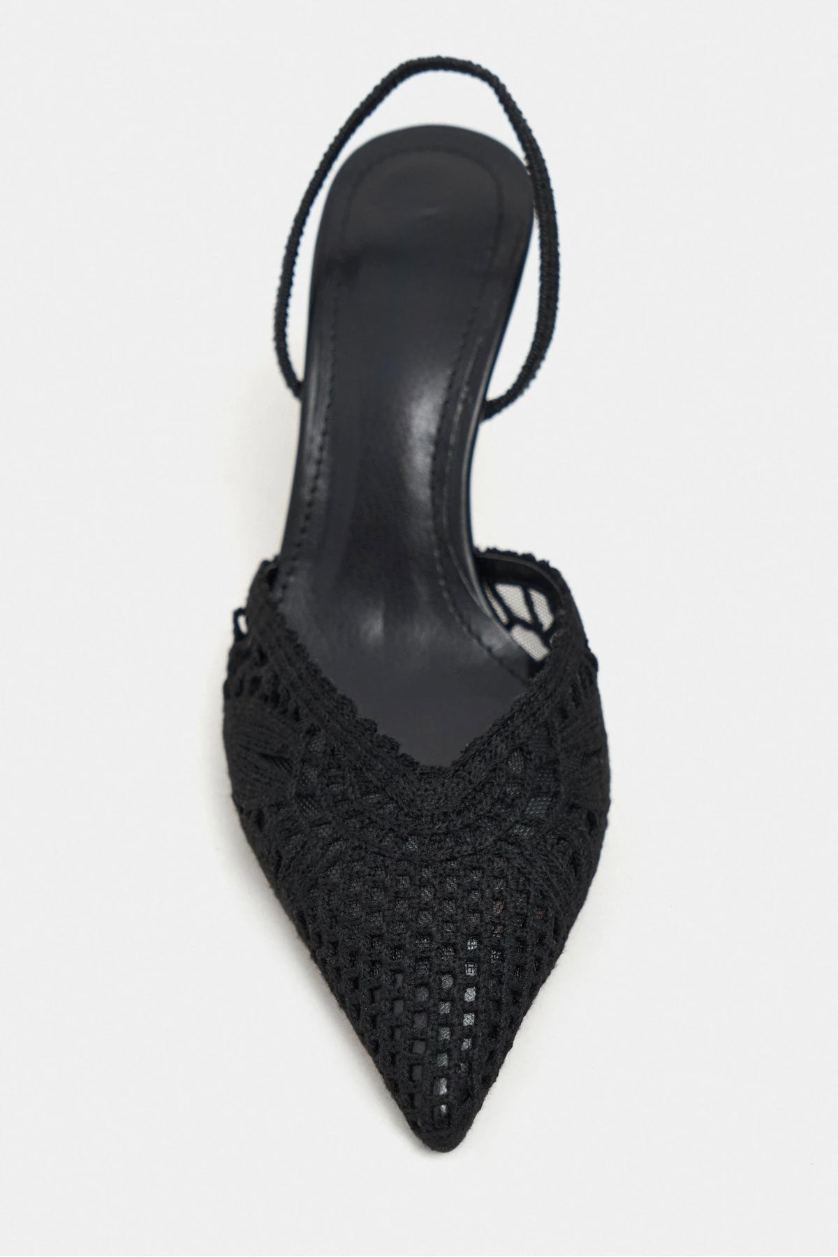 Black knit Mesh-deatail
